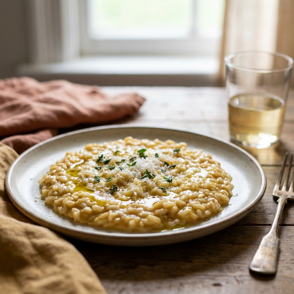 Easy Homemade Risotto Recipe: Perfectly Creamy Dish - Featured