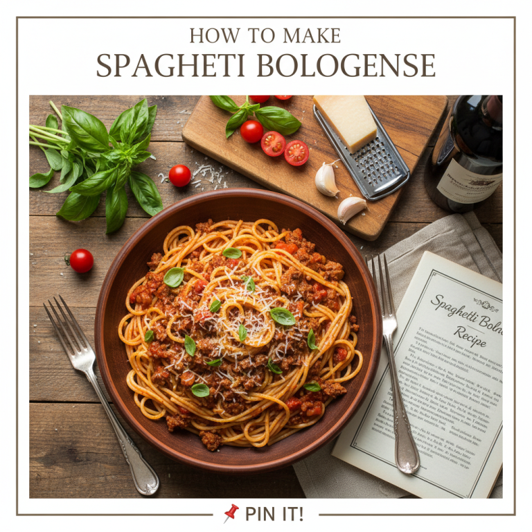 How to Make Spaghetti Bolognese – Easy Recipe Guide