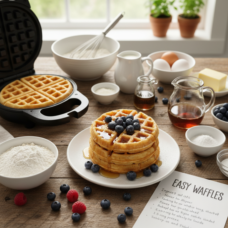 Delicious Homemade Waffle Recipe: Easy Step-by-Step Guide